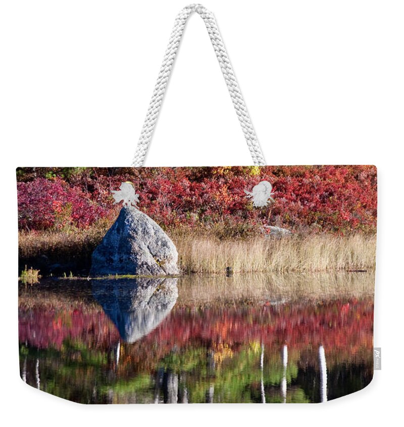 Water Weekender Tote Bag featuring the photograph Morning Reflections by Brent L Ander
