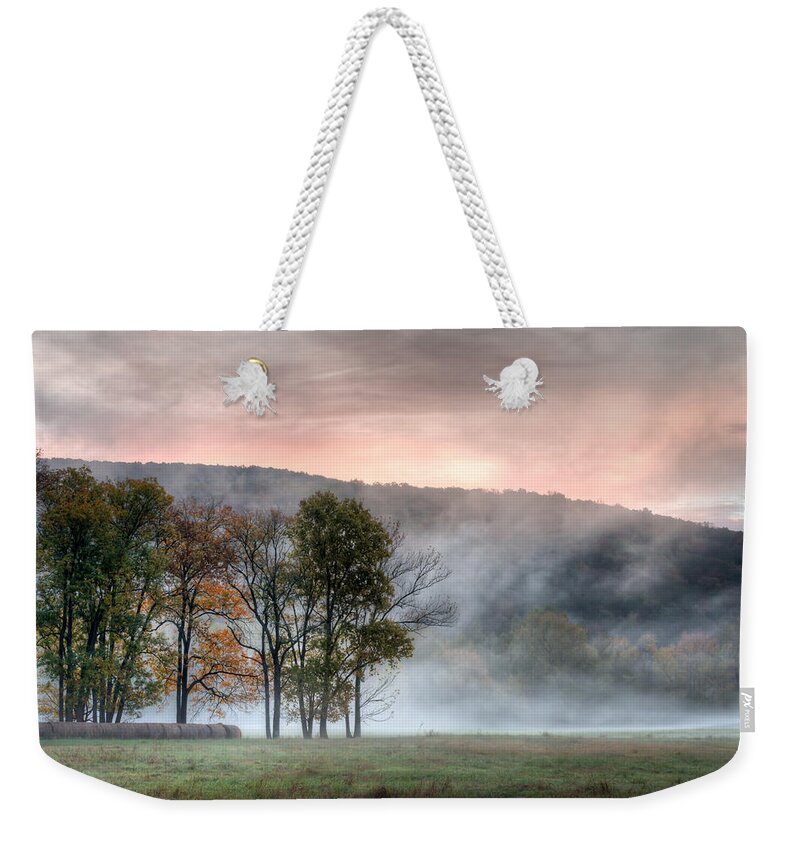 Arkansas Weekender Tote Bag featuring the photograph Morning Serenity by James Barber