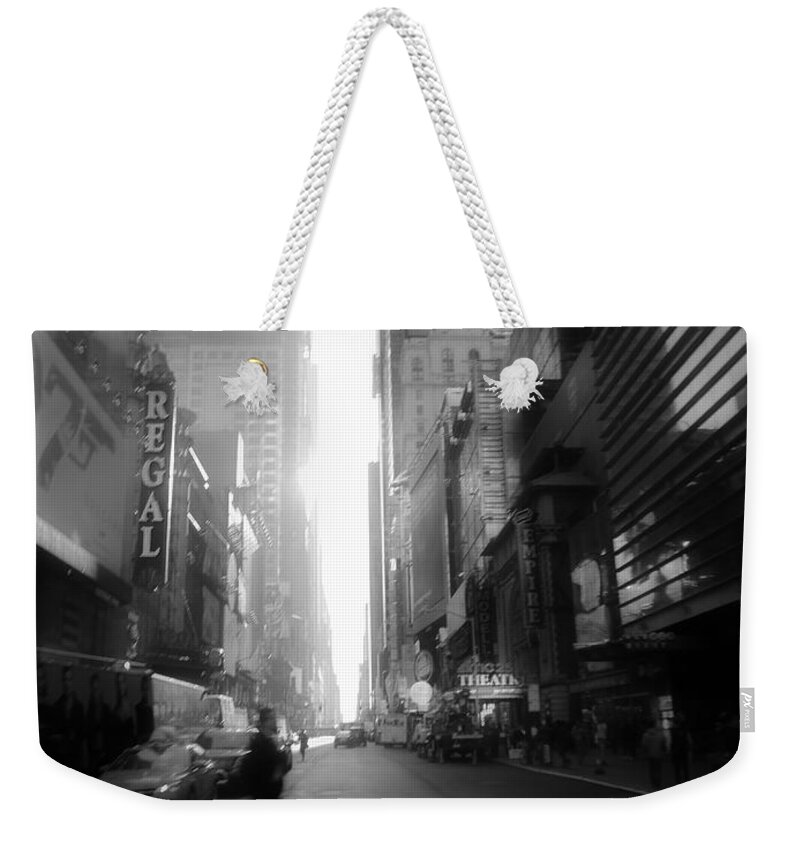 New Weekender Tote Bag featuring the photograph Morning Walk in NY by Ross Henton
