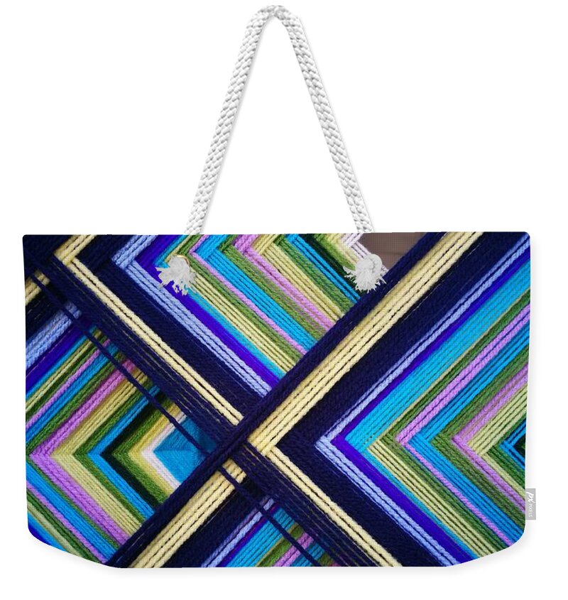 Abstract Weekender Tote Bag featuring the photograph Mosaic by Jarek Filipowicz