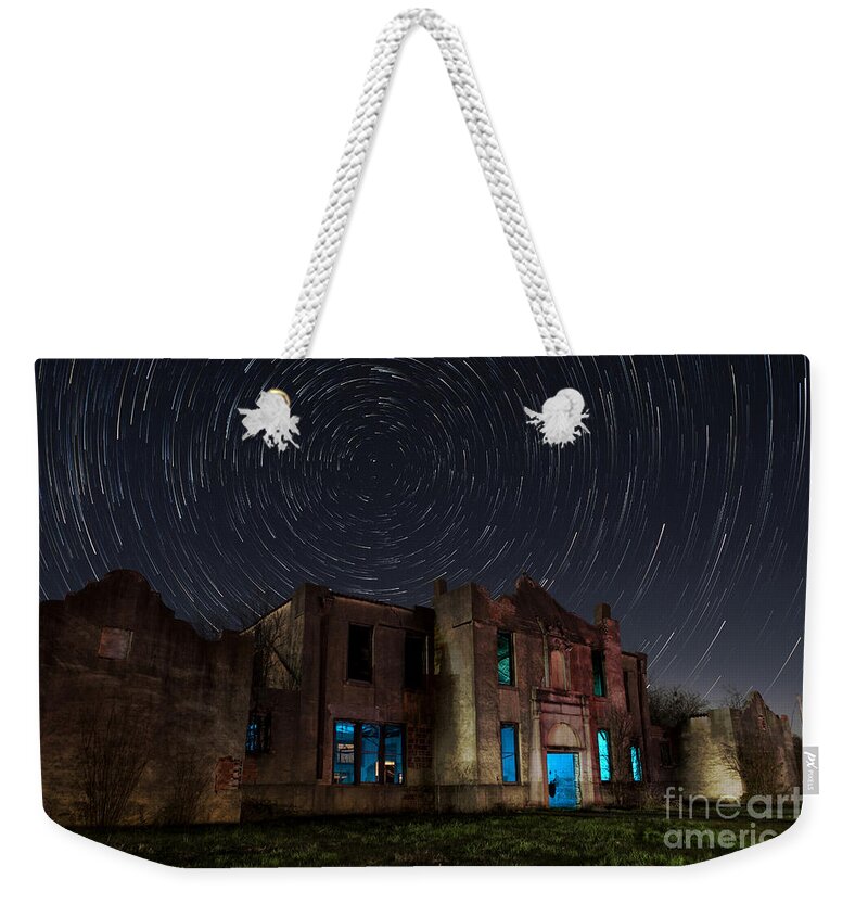 Abandoned School House Weekender Tote Bag featuring the photograph Mosheim Texas Schoolhouse by Keith Kapple