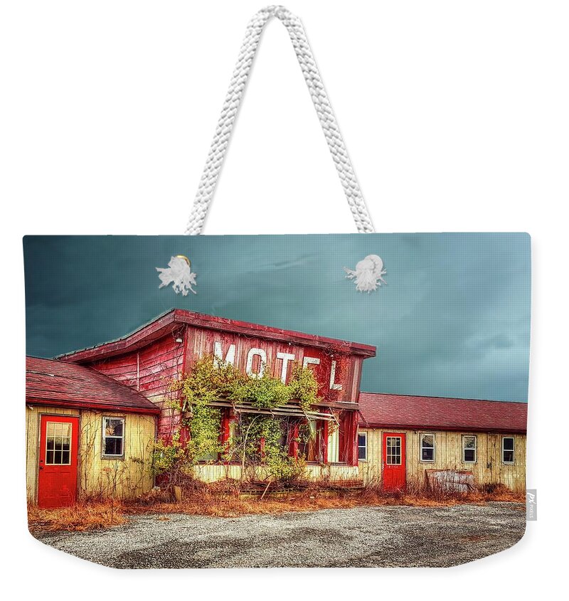 Haunted Motel Weekender Tote Bag featuring the photograph Motel by Mary Timman