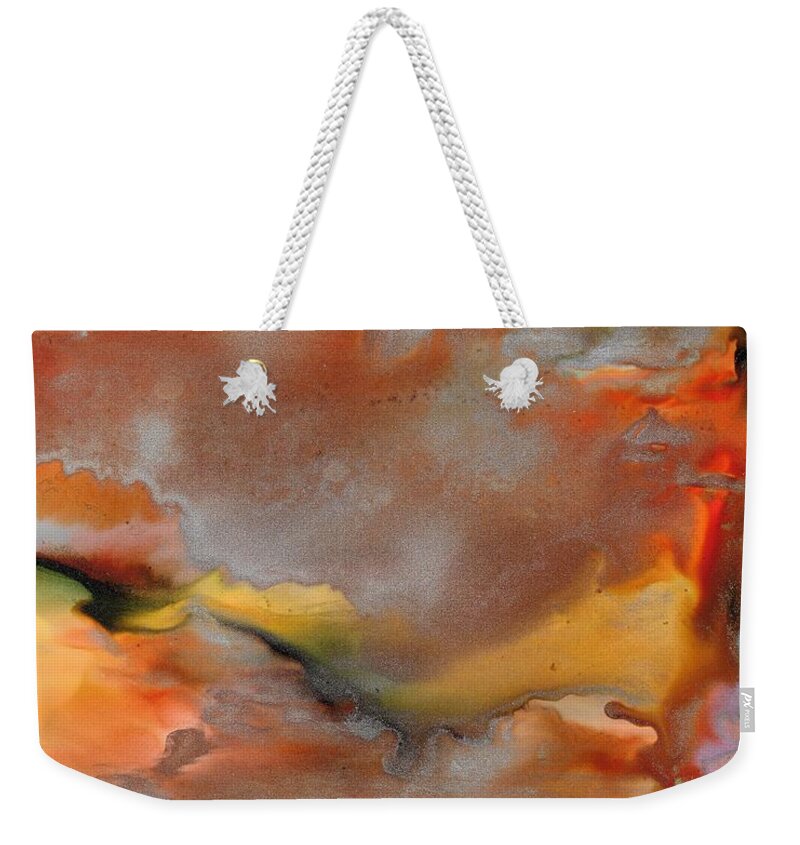 Abstract Weekender Tote Bag featuring the painting Mother Nature by Eli Tynan