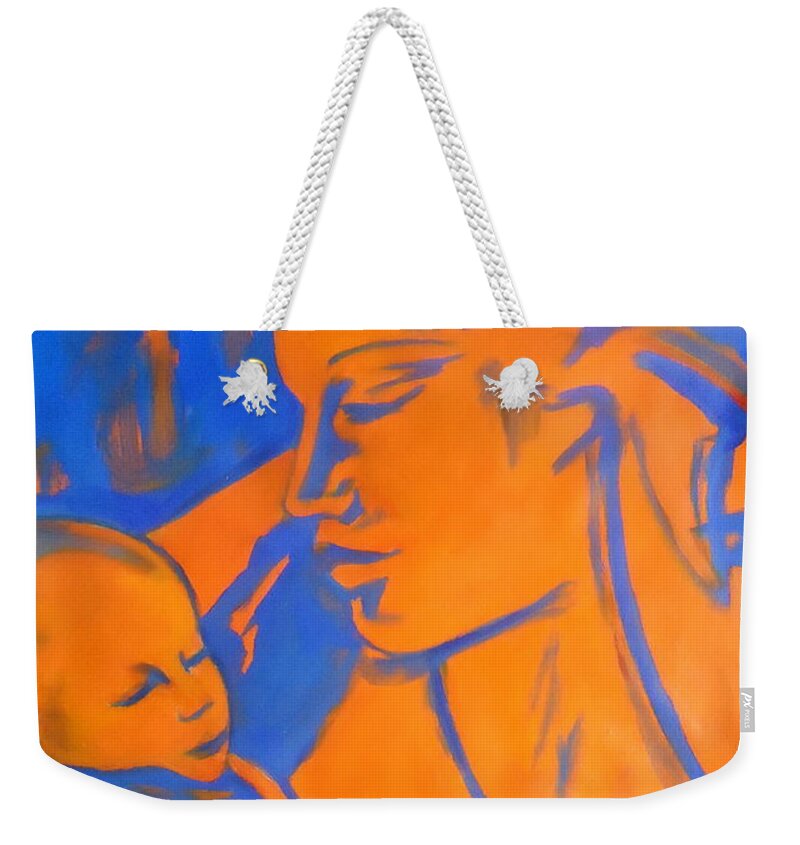 Art Weekender Tote Bag featuring the painting Motherhood II by Helena Wierzbicki