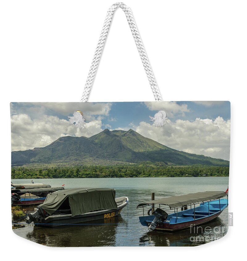 Lake Weekender Tote Bag featuring the photograph Mount Batur 2 by Werner Padarin