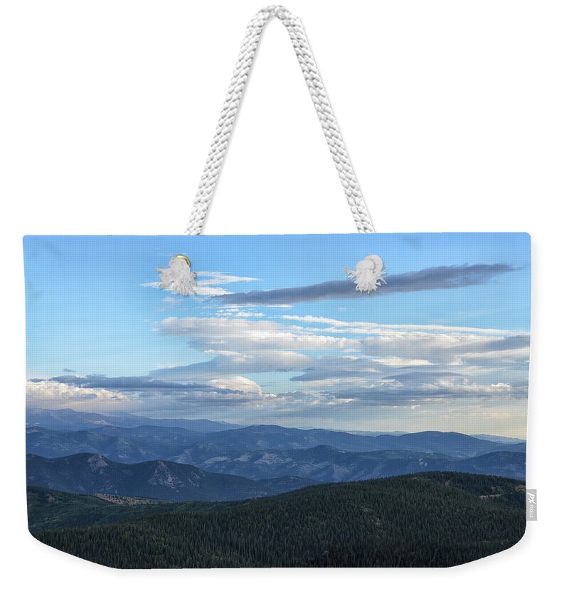 Mount Evans Weekender Tote Bag featuring the photograph Mount Evans 1 by Angelina Tamez