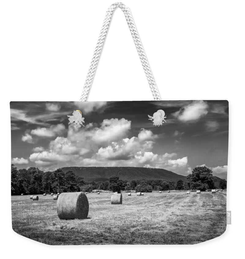 Mount Nebo Weekender Tote Bag featuring the photograph Mount Nebo in BW by James Barber