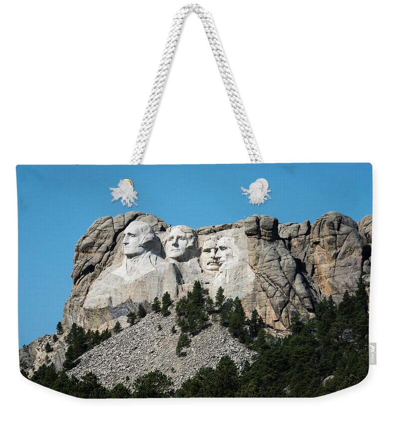 Black Hills Weekender Tote Bag featuring the photograph Mount Rushmore by Norman Reid