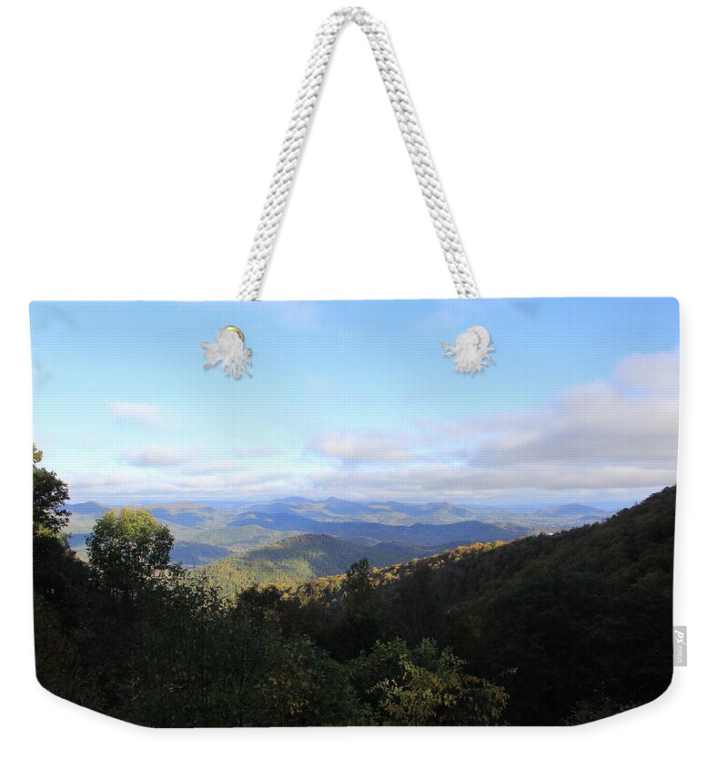 Mountains Weekender Tote Bag featuring the photograph Mountain Landscape 1 by Allen Nice-Webb