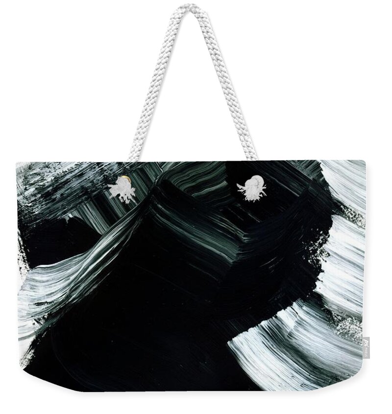Mountains Paintings Weekender Tote Bag featuring the painting MOUNTAIN number 5 by Lidija Ivanek - SiLa
