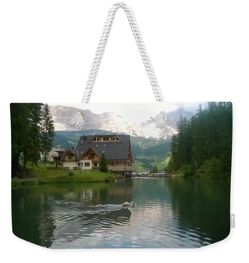 Alpine Lake Weekender Tote Bags