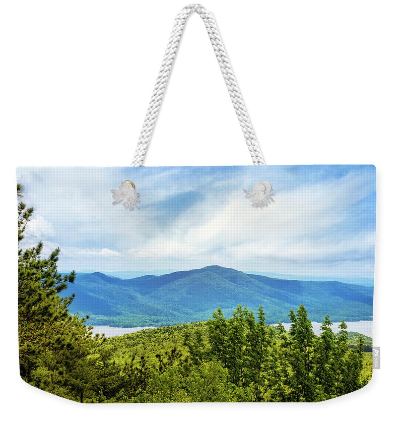 Adirondack Mountains Weekender Tote Bag featuring the photograph Adirondacks Mountain View by Christina Rollo