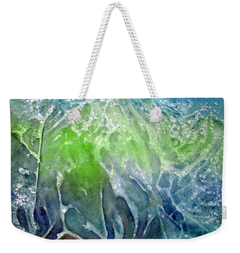Mountain Weekender Tote Bag featuring the painting Mountain Walk by Allison Ashton