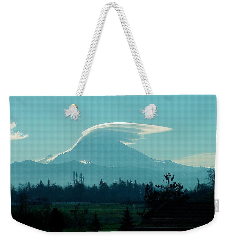 Lenticular Weekender Tote Bag featuring the photograph Mountain wings by Shirley Heyn