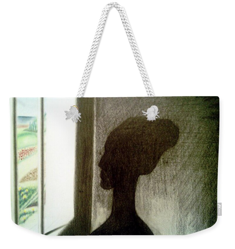 Prison Art Weekender Tote Bag featuring the drawing Mprisond by Donald C-Note Hooker