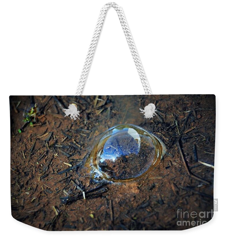 Adrian-deleon Weekender Tote Bag featuring the photograph Mr. Bubble - Georgia by Adrian De Leon Art and Photography