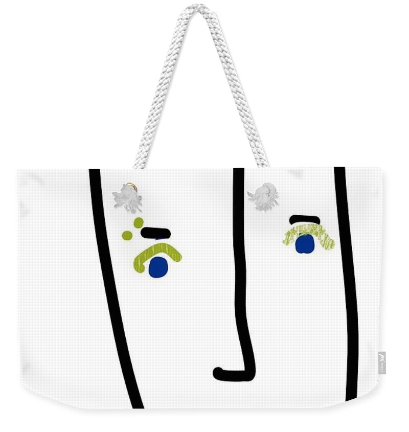  Weekender Tote Bag featuring the digital art Mr. Glamour Pie by Susan Fielder