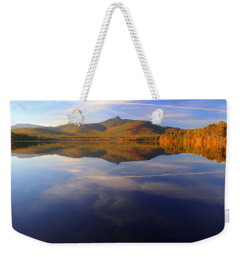 Mt. Chocorua In Blue Weekender Tote Bag featuring the photograph Mt. Chocorua in Blue by Suzanne DeGeorge
