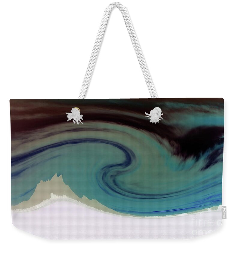 Mountains Weekender Tote Bag featuring the photograph Mt Snowstorm by Sheila Ping