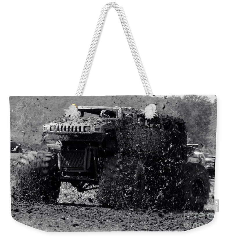 Mud Weekender Tote Bag featuring the photograph Mudder by Robert Frederick