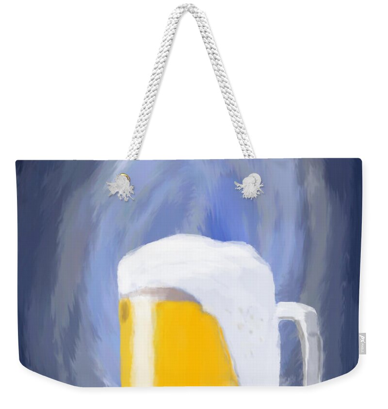 Food Weekender Tote Bag featuring the digital art Mug, head.. by Keshava Shukla
