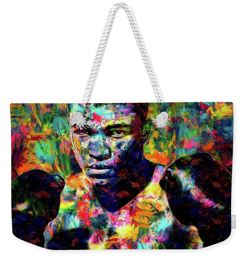 Muhammad Ali Weekender Tote Bag featuring the photograph Muhammad Ali by Michael Arend