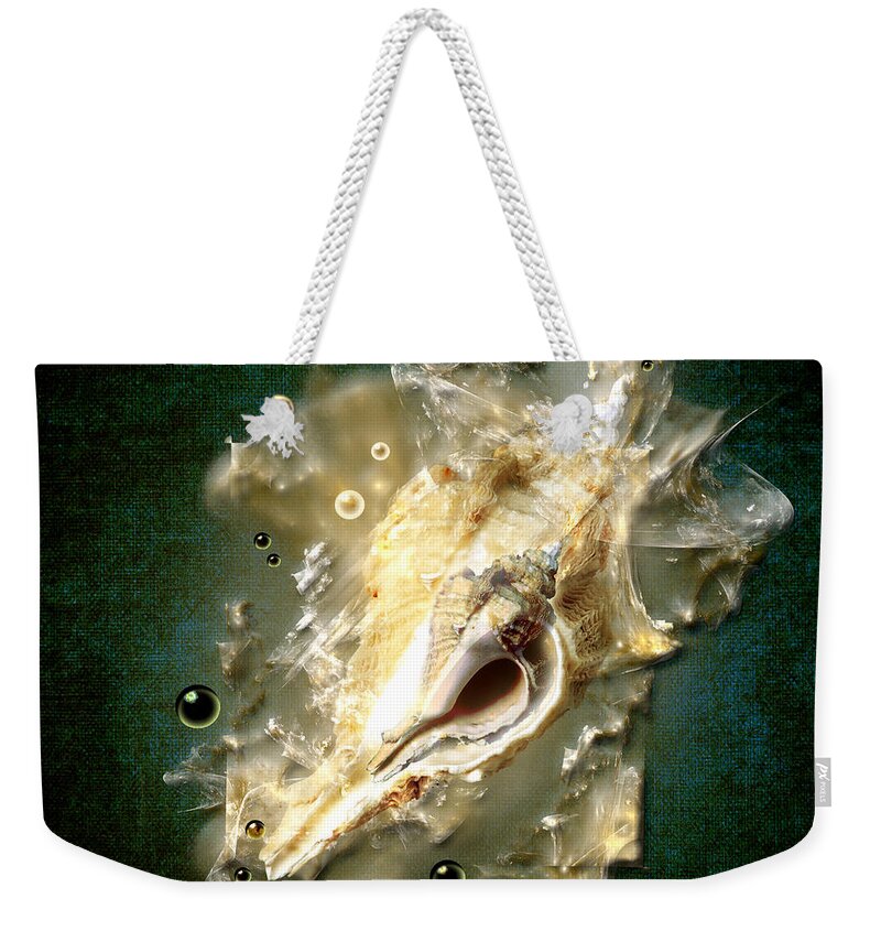 Abstract Weekender Tote Bag featuring the painting Multidimensional finds by Alexa Szlavics