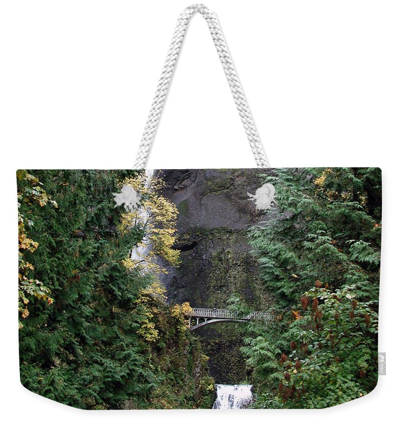 Multnomah Falls Weekender Tote Bag featuring the photograph Multnomah Falls - 5 by DArcy Evans