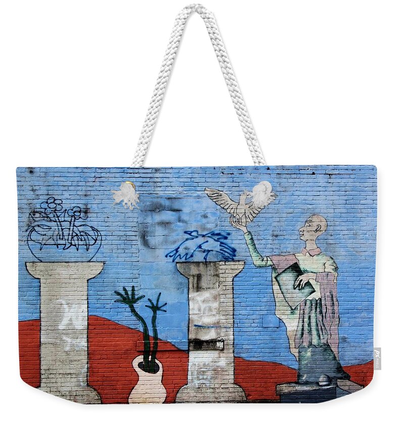 Photo For Sale Weekender Tote Bag featuring the photograph Mural Additions by Robert Wilder Jr