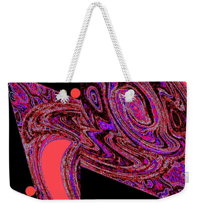 Abstract Weekender Tote Bag featuring the digital art Muse 4 by Will Borden