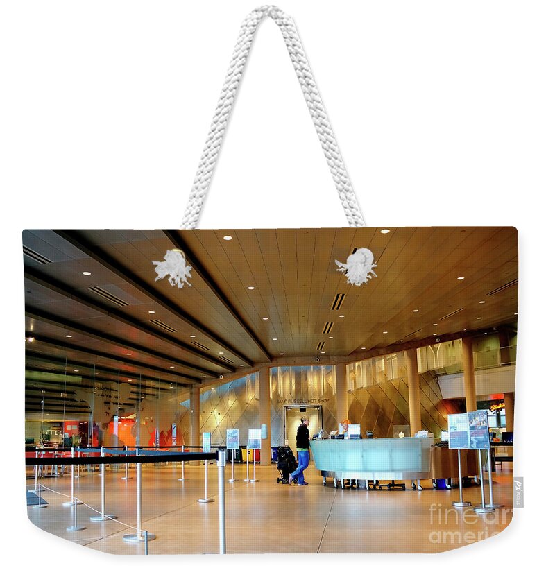 Hdr Weekender Tote Bag featuring the photograph Museum of Glass Interior by Chris Anderson