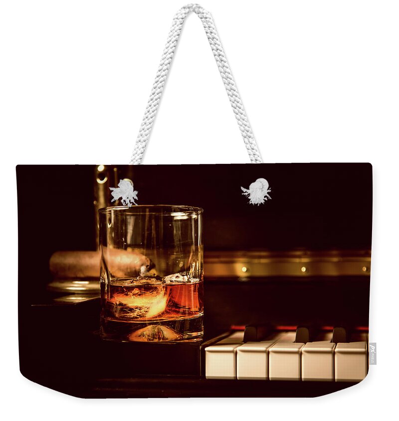 Piano Weekender Tote Bag featuring the photograph Music Therapy by Monte Arnold