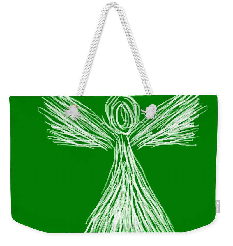 Bruce Weekender Tote Bag featuring the painting My Angel by Bruce Nutting