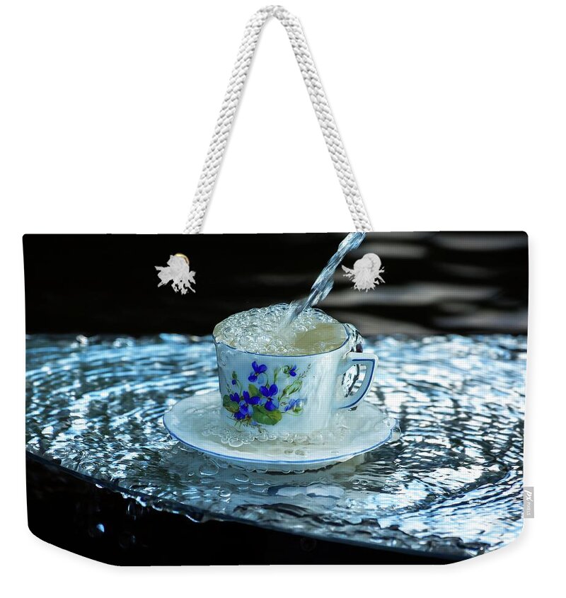 Artmcup Weekender Tote Bag featuring the photograph My cup overflow by Rose-Marie Karlsen