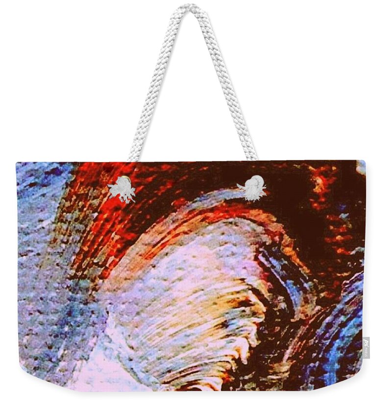 Viva Weekender Tote Bag featuring the painting My Muse by VIVA Anderson
