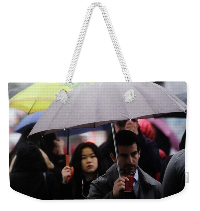 Street Photography Weekender Tote Bag featuring the photograph My space is yours by J C