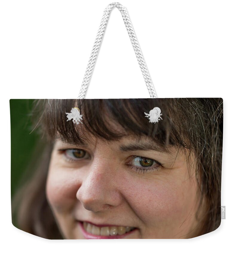  Weekender Tote Bag featuring the photograph My wife by Ian Sempowski