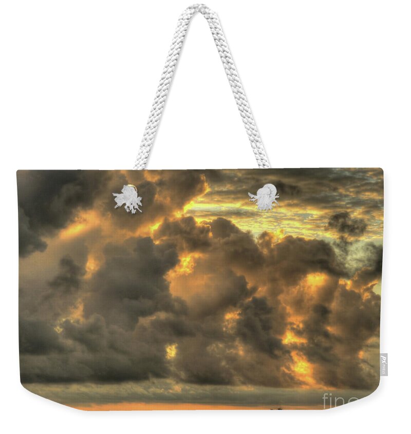 Sunrise Weekender Tote Bag featuring the photograph Myrtle Beach Seascape by Jeff Breiman