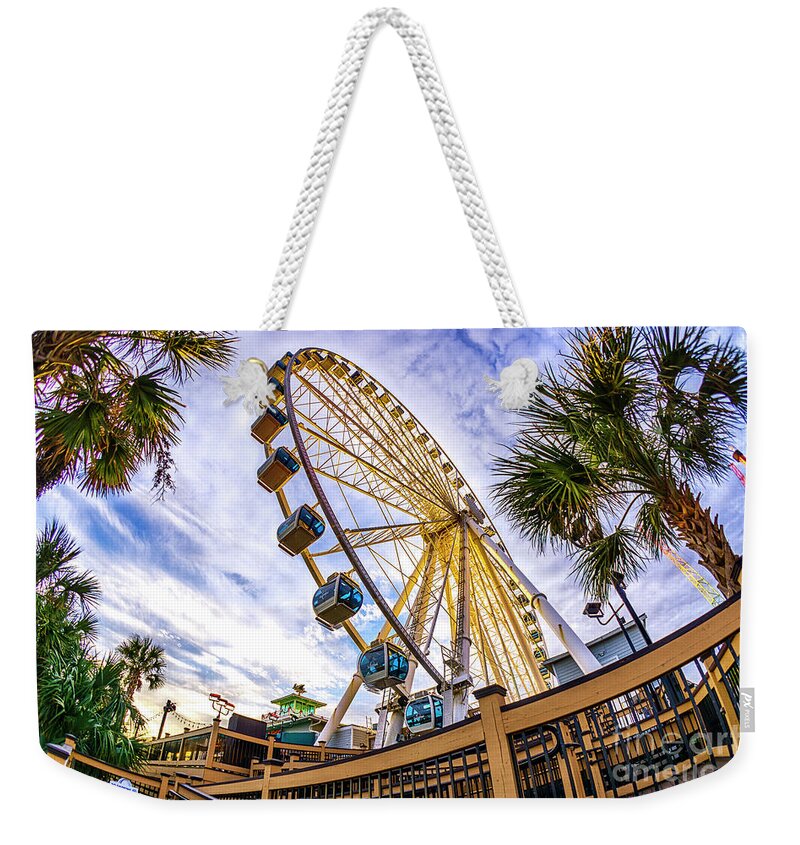 Sunset Weekender Tote Bag featuring the photograph Myrtle Beach Sunset by David Smith