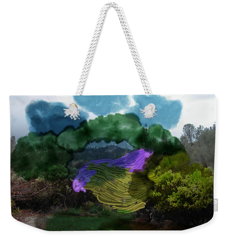 Digital Weekender Tote Bag featuring the photograph Mysteries In The Chapparal by Richard Baron