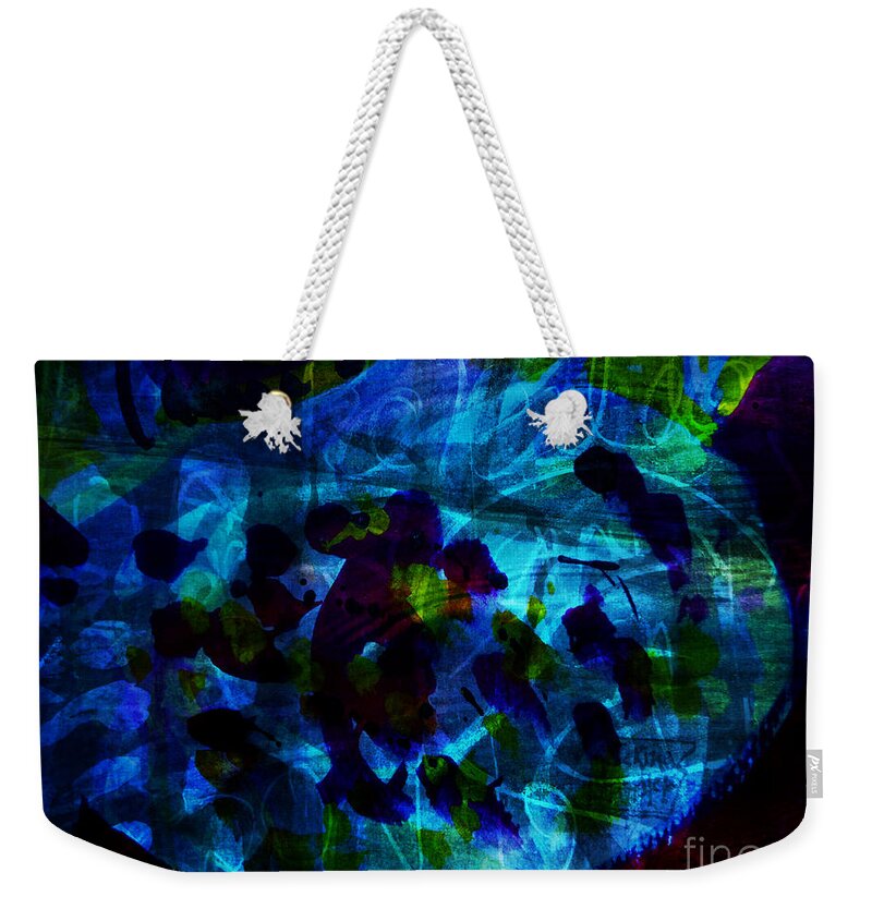 Katerina Stamatelos Weekender Tote Bag featuring the painting Mystic Creatures of The Sea by Katerina Stamatelos