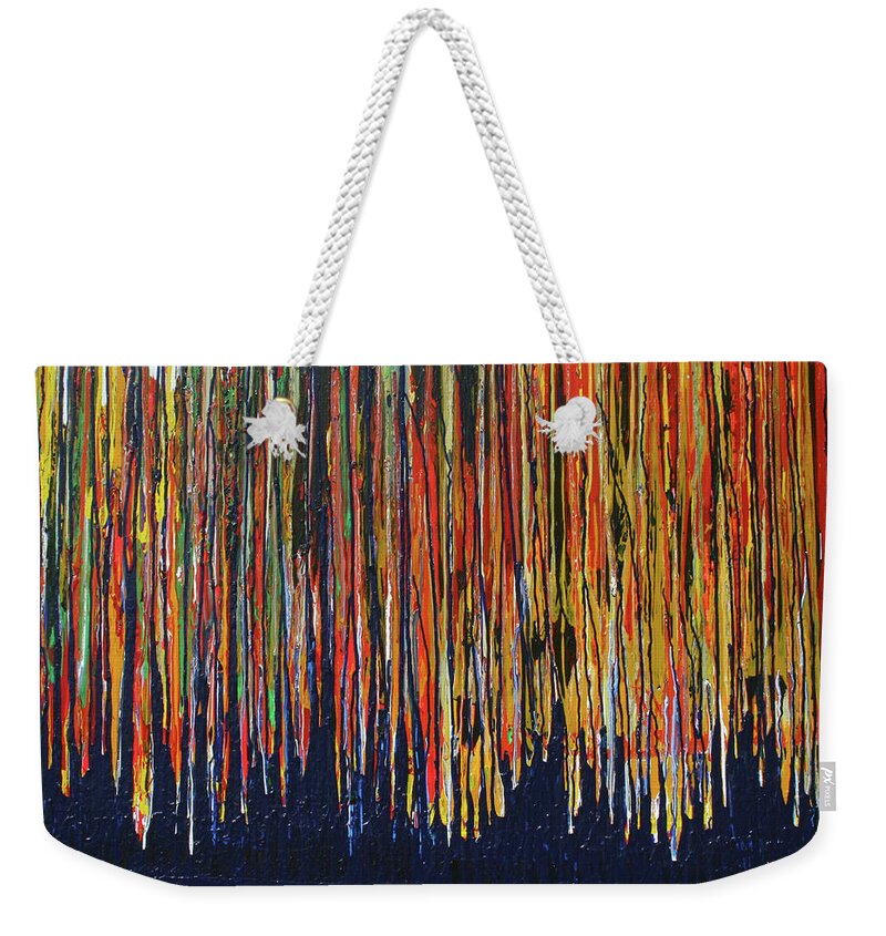 Fusionart Weekender Tote Bag featuring the painting Mystic Forest by Ralph White