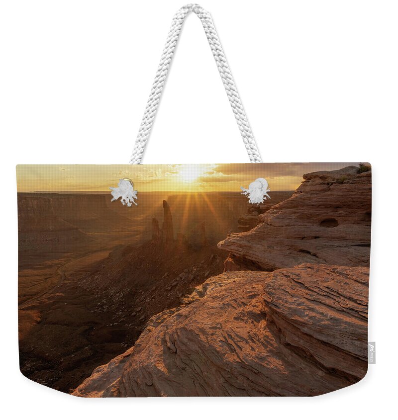 Canyonlands Weekender Tote Bag featuring the photograph Mythland by Dustin LeFevre