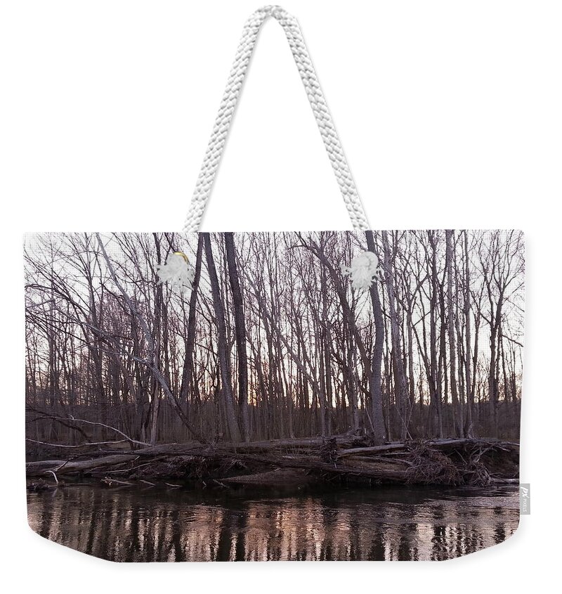 Landscape Weekender Tote Bag featuring the photograph Naked by Dani McEvoy