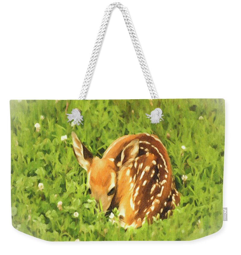 Painting Weekender Tote Bag featuring the photograph Nap Time by Mark Allen