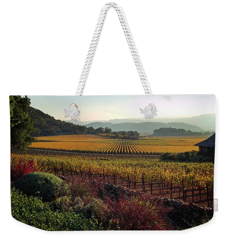 Landscape Weekender Tote Bag featuring the photograph Napa Valley California by Xueling Zou