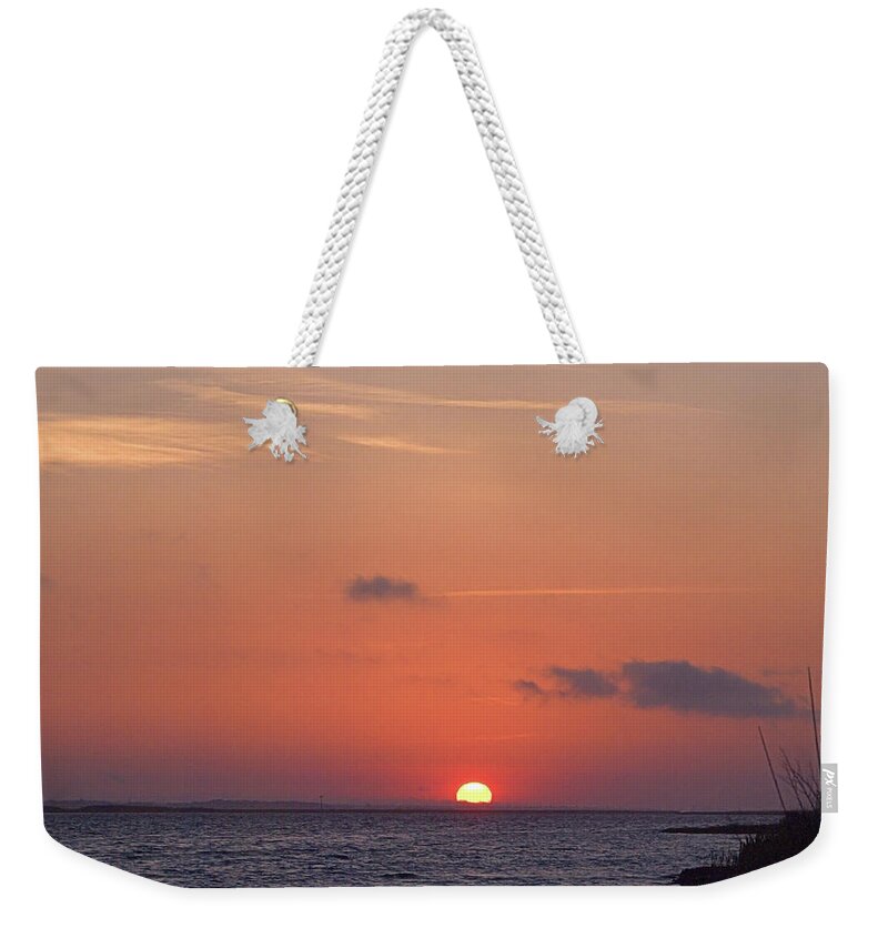 Seas Weekender Tote Bag featuring the photograph Narrow Bay I I by Newwwman