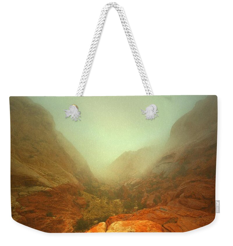 Red Rock Weekender Tote Bag featuring the photograph Narrow Out by Mark Ross
