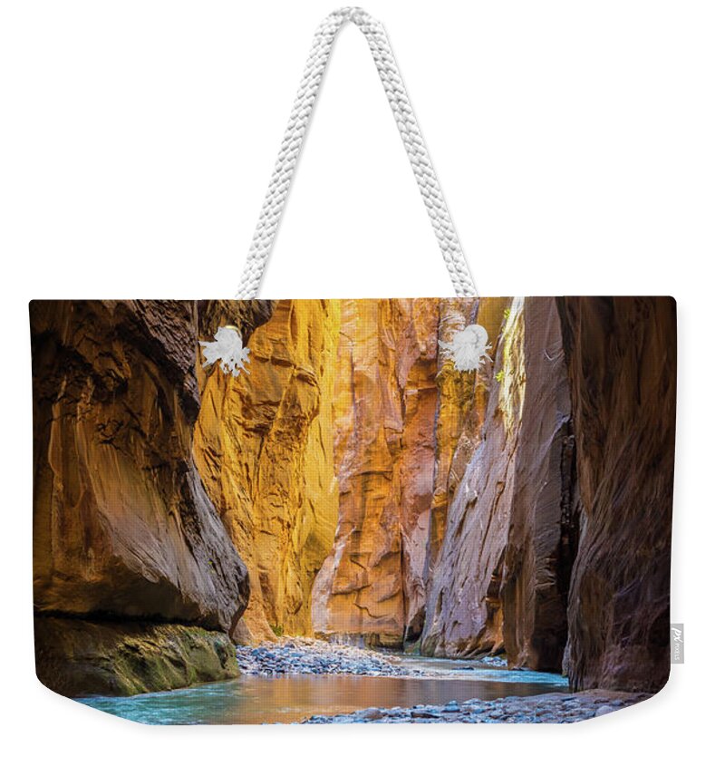 America Weekender Tote Bag featuring the photograph Narrows Cathedral by Inge Johnsson