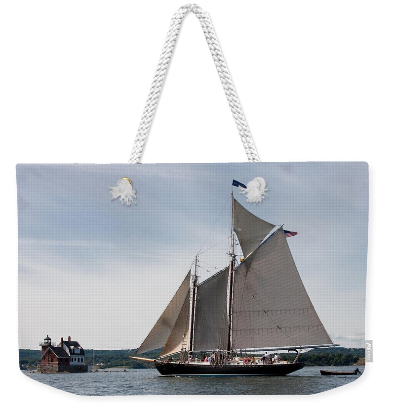 Sailboat Weekender Tote Bag featuring the photograph Nathaniel Bowditch 4 by Brent L Ander